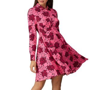 Kate Spade bubble dot smocked shirt dress